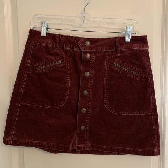 American Eagle Outfitters Front Button Skirt - Picture 1 of 2